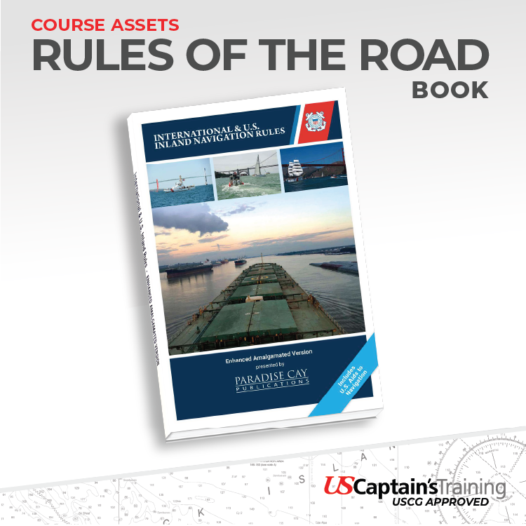 Rules of the Road book for USCG captain’s license course study